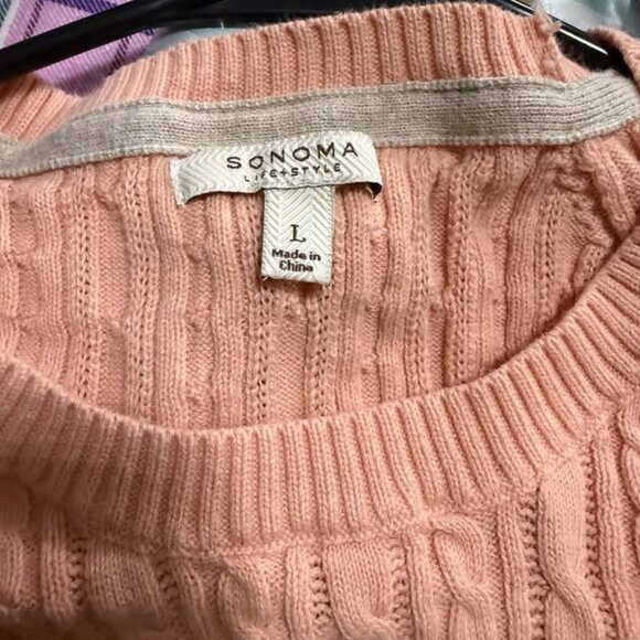 Sonoma Long Sleeve Cable Knit Sweater - Picture 2 of 2